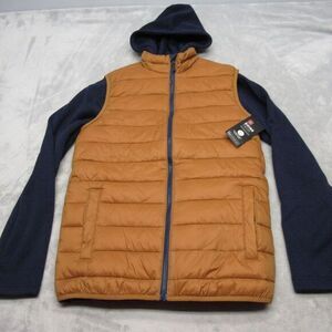 Swiss Tech x Head Vest Jacket Mens Small Blue Brown Performance Gear 3 In 1 NEW‎